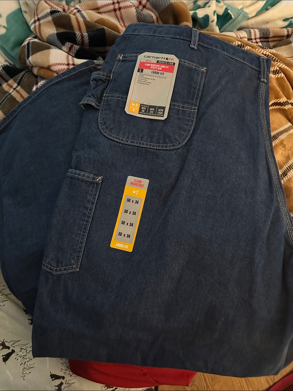 Carhartt Relaxed Fit Men's Jeans in Dark Blue Denim